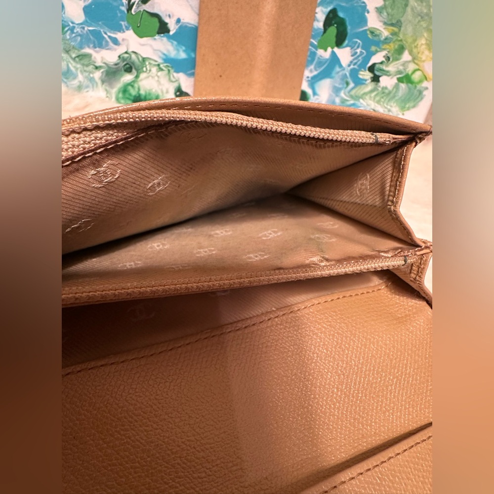 Chanel Vintage Brown Caviar Long Leather Wallet - Picture 5 of 7